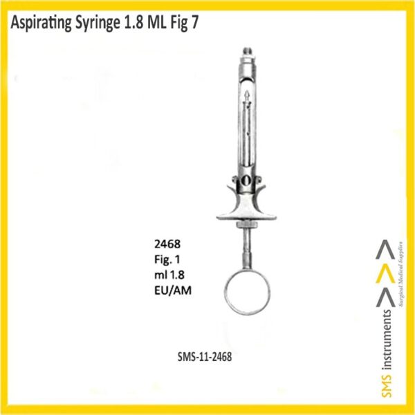 Aspirating Syringe 18 Ml Nazmed Sms Dental Instruments Malaysia