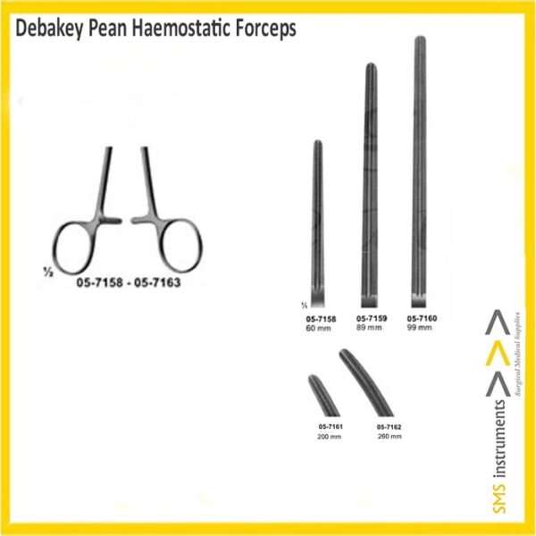 Debakey Pean Haemostatic Forceps