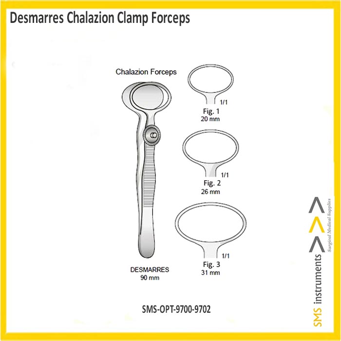 Desmarres Chalazion Forceps | SMS Ophthalmology Instruments Malaysia