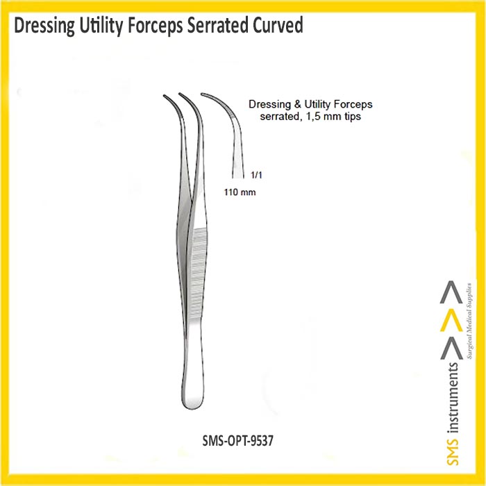 Dressing Forceps Serrated | SMS Ophthalmology Instruments Malaysia