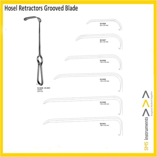 Hosel Retractors Grooved Blade