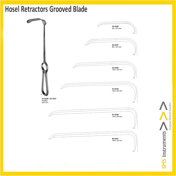 Hosel Retractors Grooved Blade
