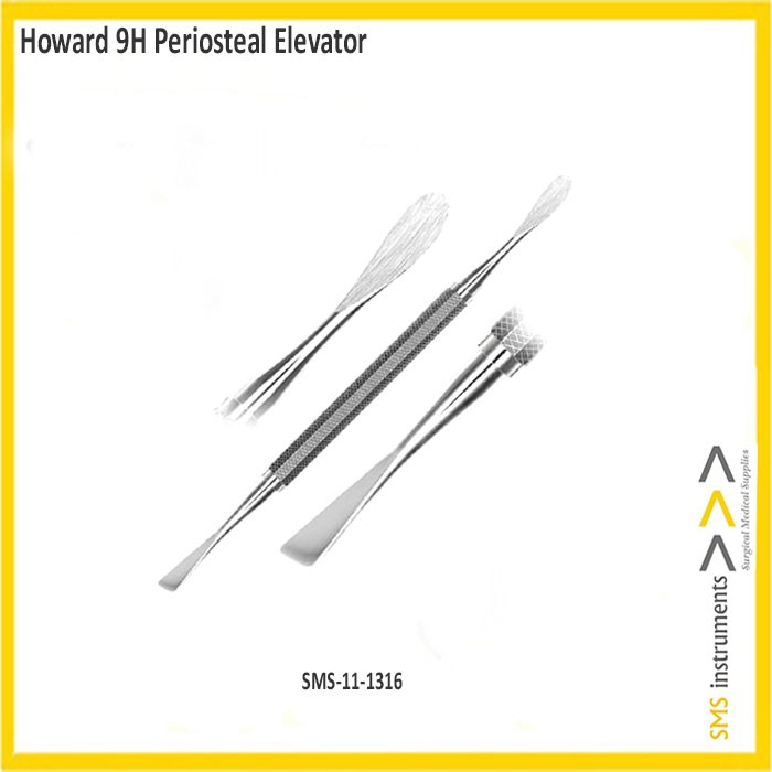 Howard 9H Periosteal Elevator Dental Instruments SMS Instrument