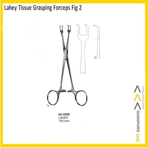 Mikulicz Peritoneum Forceps Longitudinally
