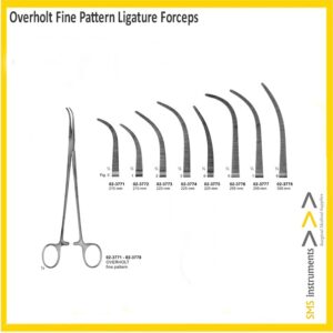Overholt Fine Pattern Ligature Forceps