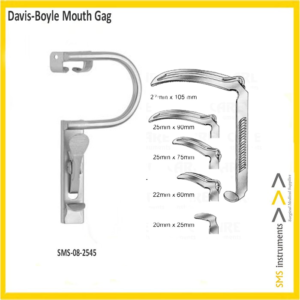 Davis-Boyle Mouth Gag Frame Adult Set, Size: 6″ ( 15 CM ) With 5 pieces of blades