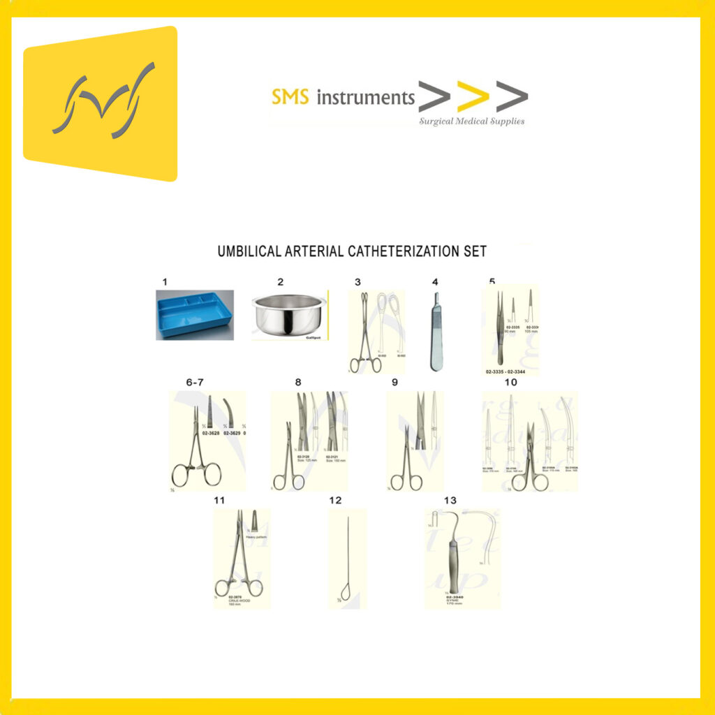 UMBILICAL ARTERIAL CATHETERIZATION SET | Surgical Instruments Set ...