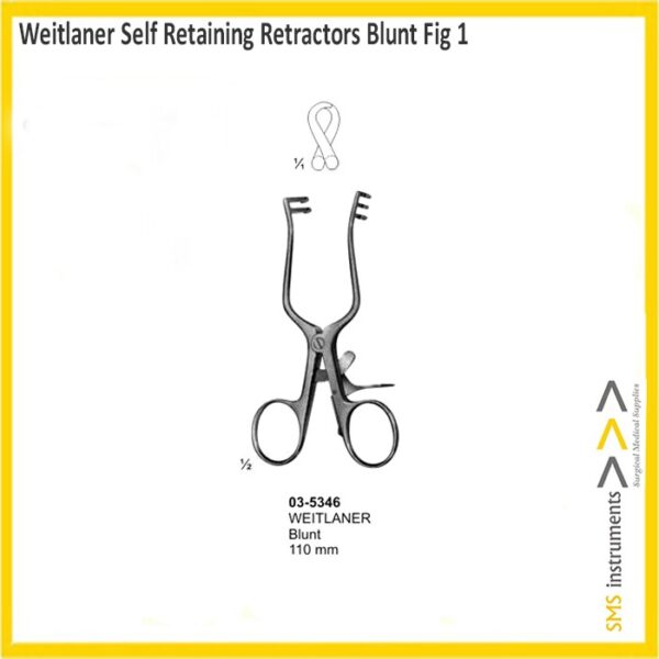 Weitlaner Self Retaining Retractors Blunt 110 mm
